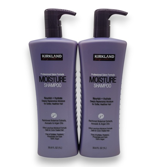 Kirkland Signature Other - Kirkland Moisture‎ Shampoo Twin Pack 33.8 oz Each, Vegan & Color Safe